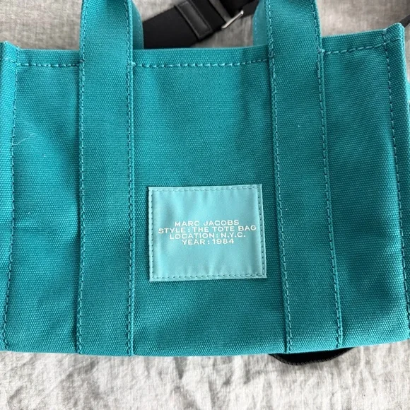 Marc Jacobs Turquoise Canvas Tote - Picture 2 of 5